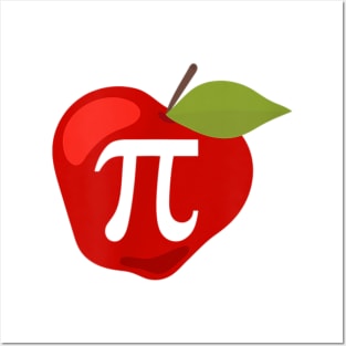 Thanksgiving Apple Pie Lover Funny Pi Day Math Teacher Posters and Art